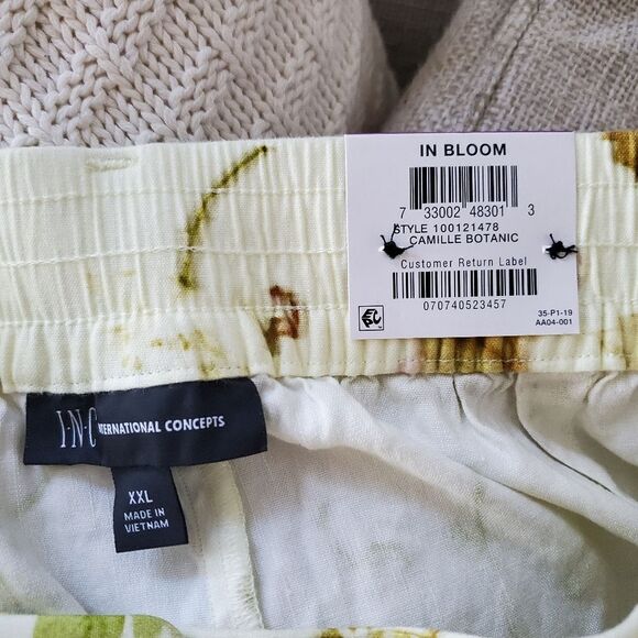Inc International Concepts Belted Floral-Print Shorts sz XXL - Picture 10 of 12